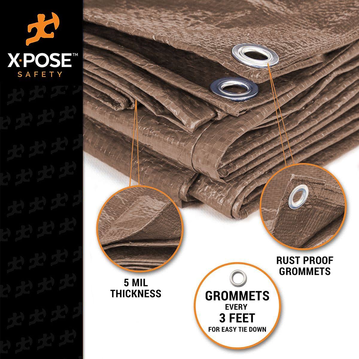 Brown Poly Tarps 20 x 40 - Case of 2 W793354