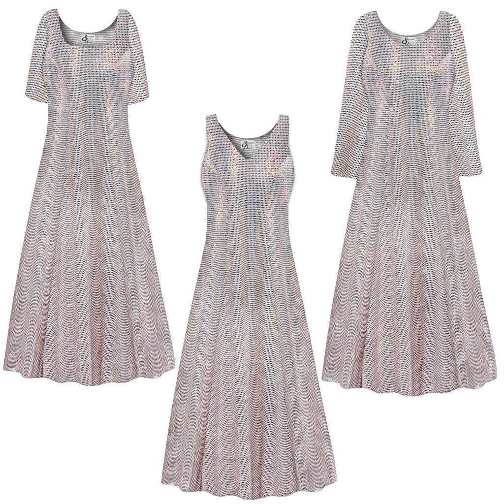 Small Womens Dress Aurora Print Short Sleeve Princess Cut A196