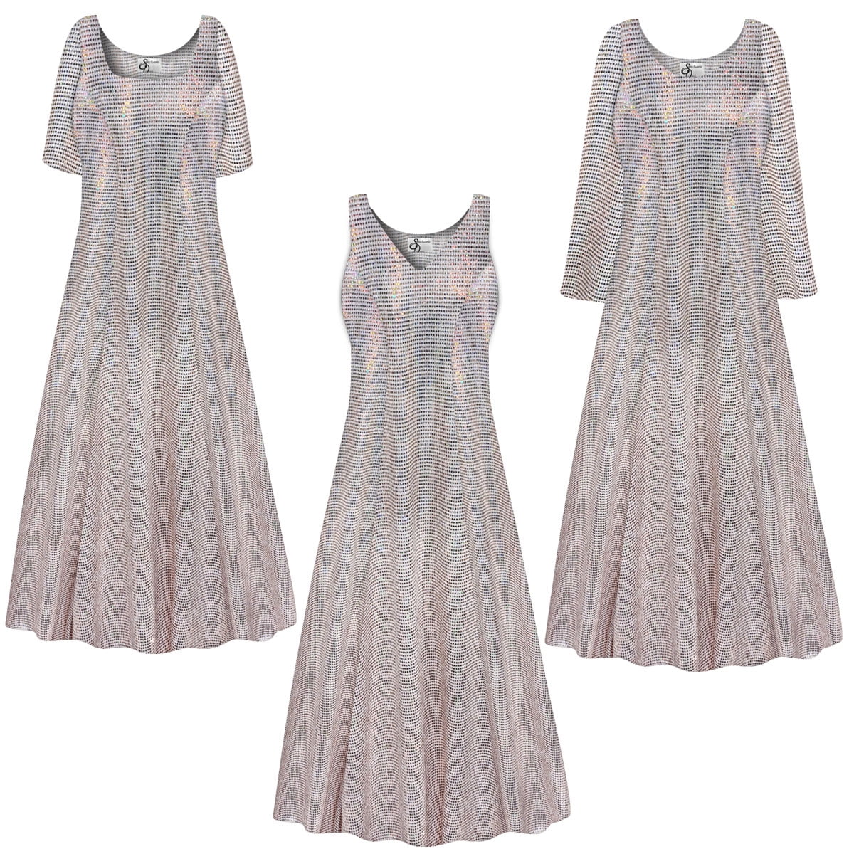 Small Womens Dress Aurora Print Short Sleeve Princess Cut A196