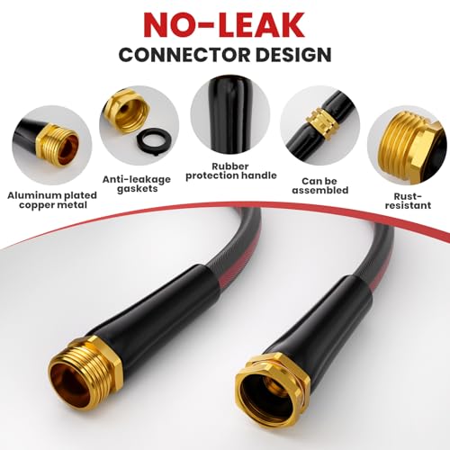 50ft Non-Expanding Garden Hose with 8-Layer Latex Core Z46772