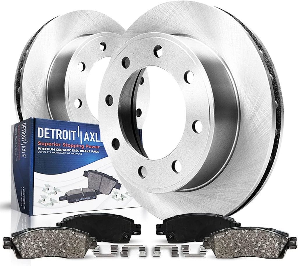 Rear Disc Rotors and Brake Pads 4pc Set R4696