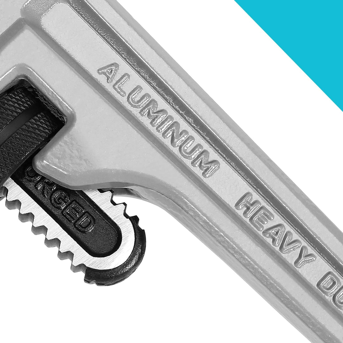 24-inch Heavy Duty Aluminum Straight Pipe Wrench, Adjustable, Drop Forged, Pack of 2 X8860