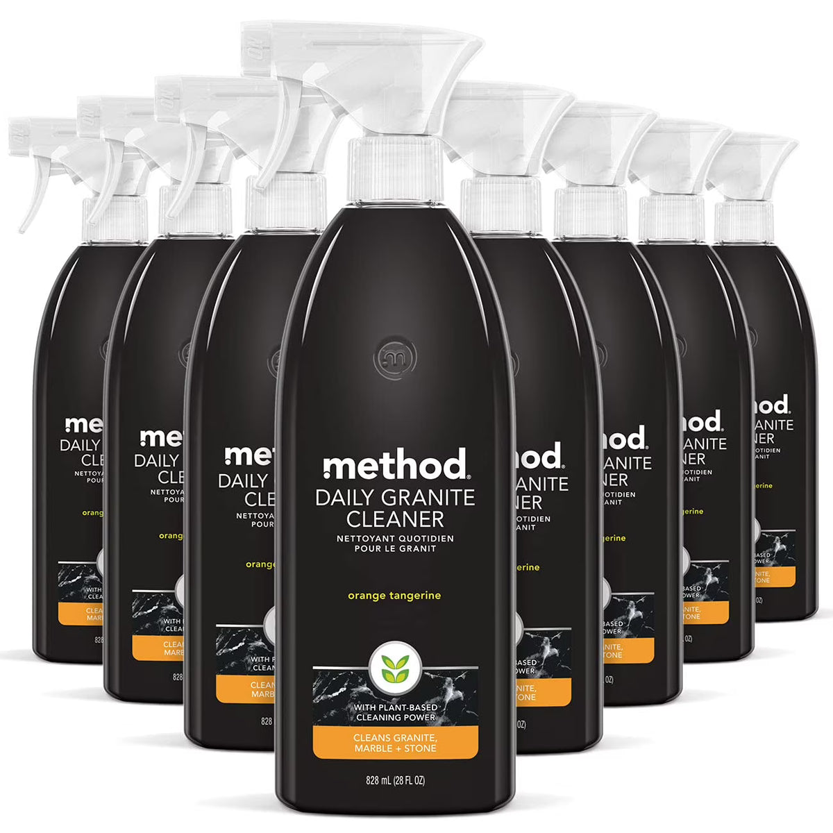 Orange Tangerine Plant-Based Granite Cleaner Spray, 28 Oz (Pack of 8) R349