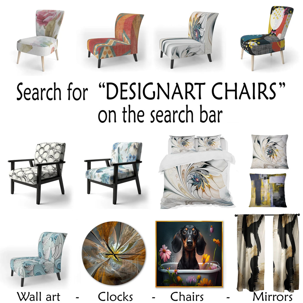 Upholstered Glam Accent Chair B907654