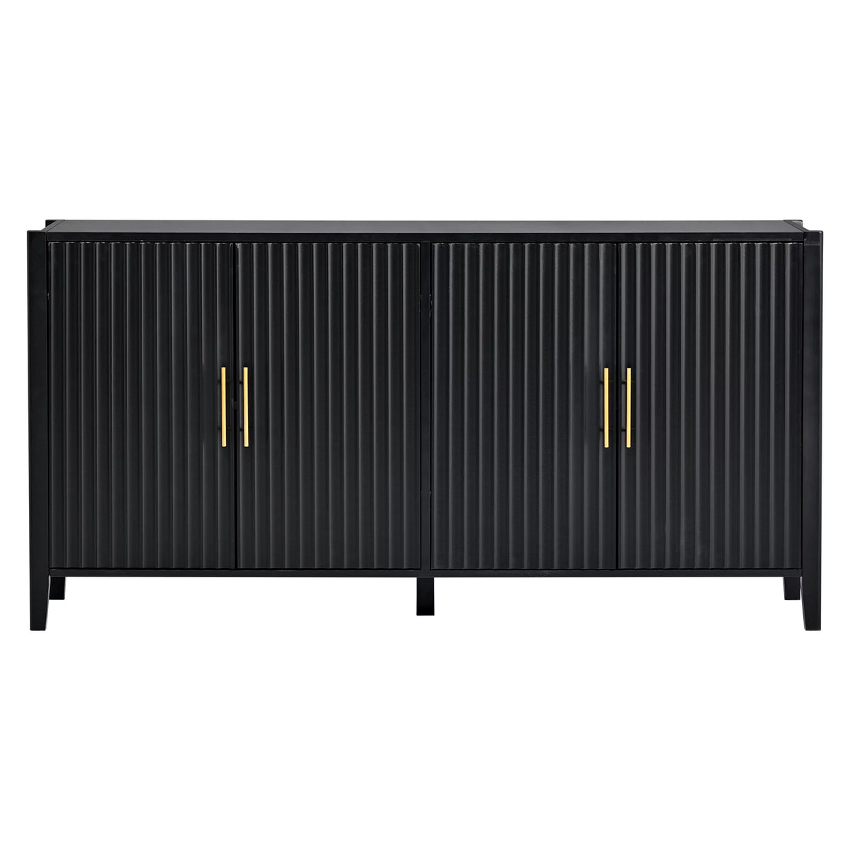 Black Wooden Accent Cabinet F256