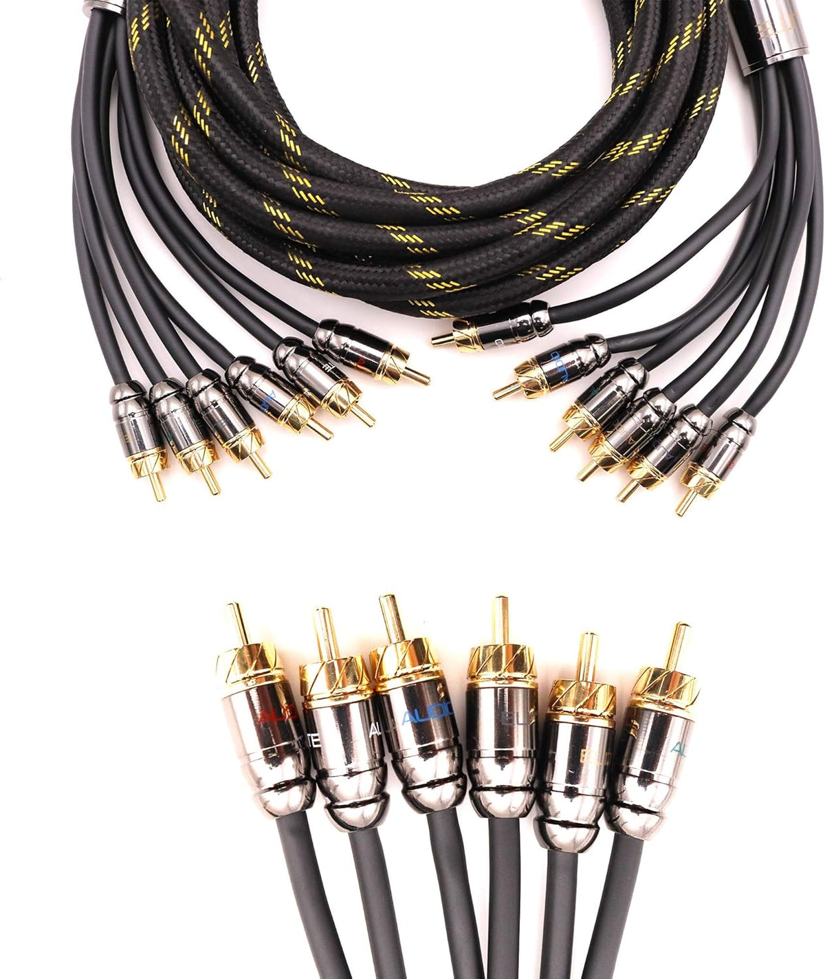 2 Channel 17 ft RCA Audio Interconnect Stereo Cable F15723