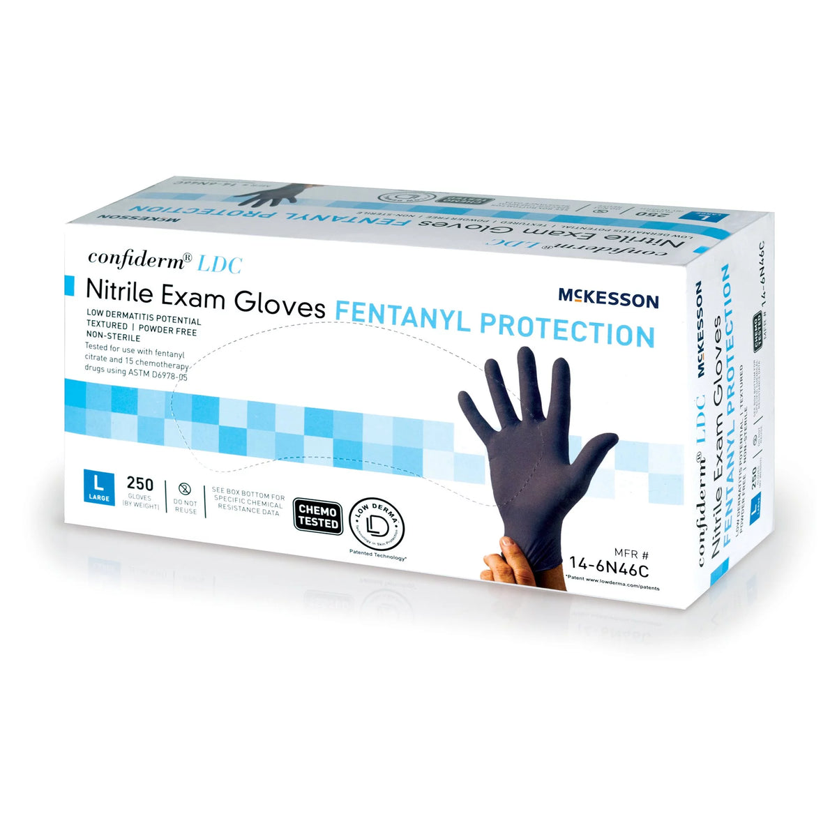 Nitrile Exam Gloves, Latex-Free, Large, 250 Count M7936