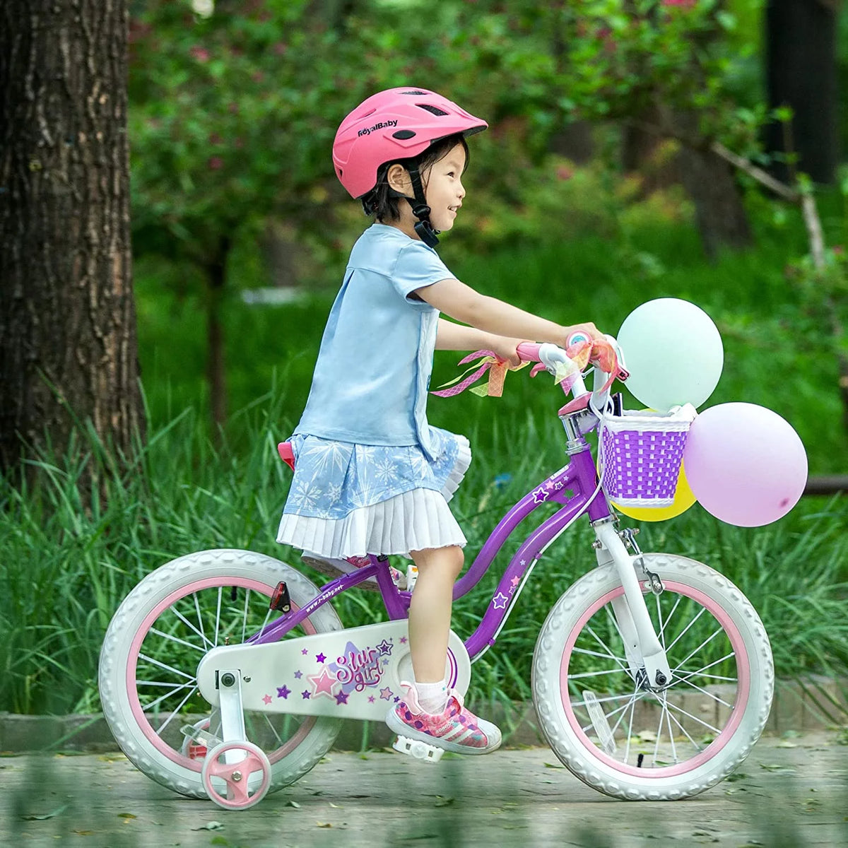 Blue 12 In Kids Bike with Training Wheels P410491