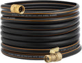 Giraffe Hybrid Garden Hose 50ft x 5/8" with Shut off Valve, Flexible, Heavy Duty, Leakproof, Lightweight Water Hose Pack of 2 T971