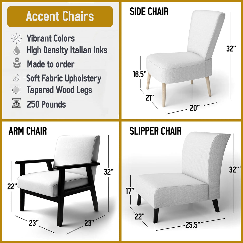 Upholstered Glam Accent Chair B907654