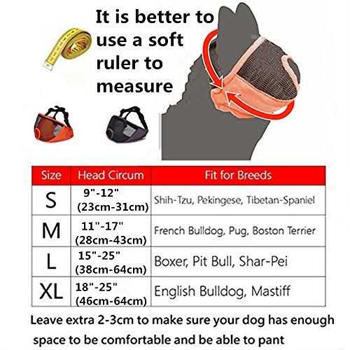 Adjustable Breathable Mesh Short Snout Dog Muzzle R96623