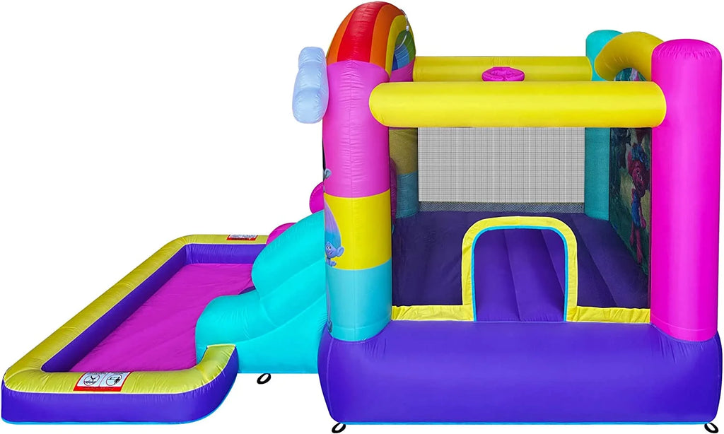 Inflatable Bounce House with Slide, Outdoor Waterslide with Pool, Heavy Duty Air Blower Z331925