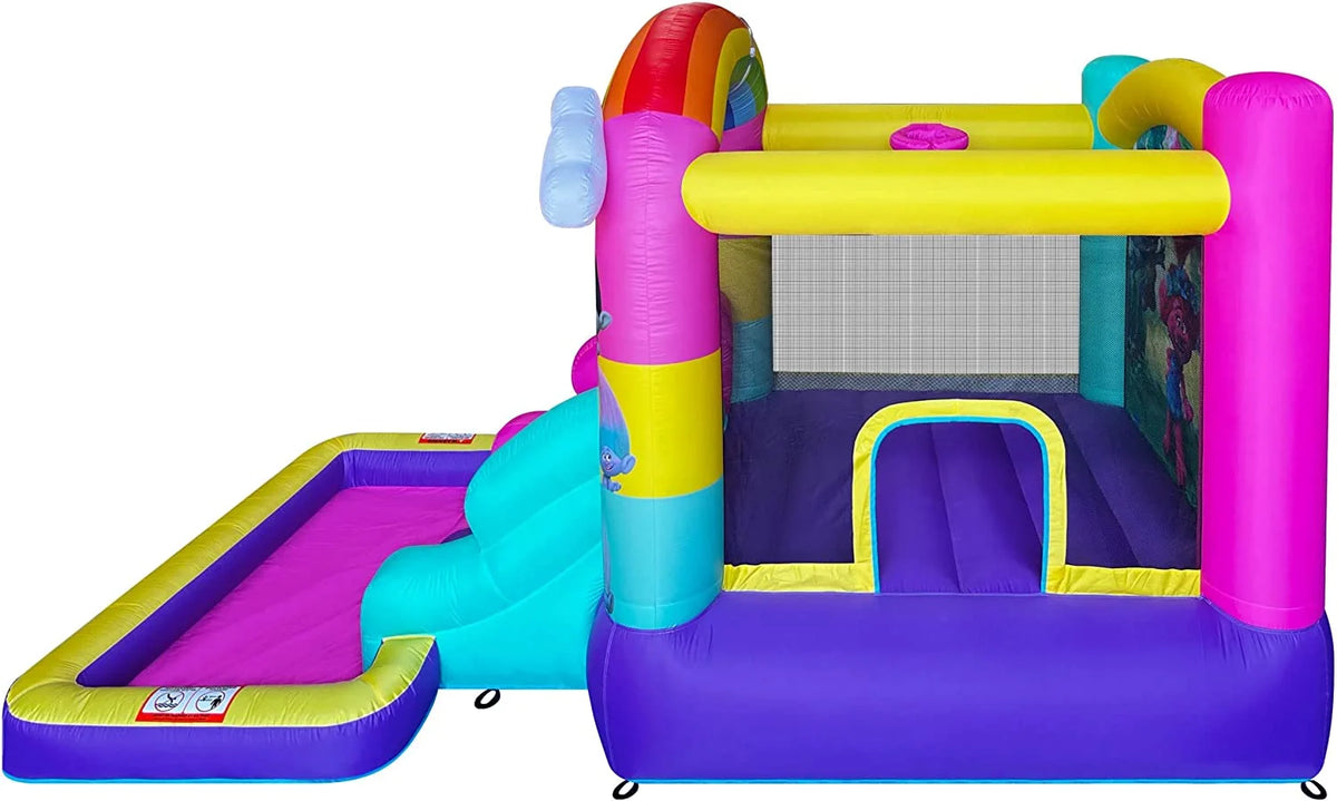 Inflatable Bounce House with Slide, Outdoor Waterslide with Pool, Heavy Duty Air Blower Z331925
