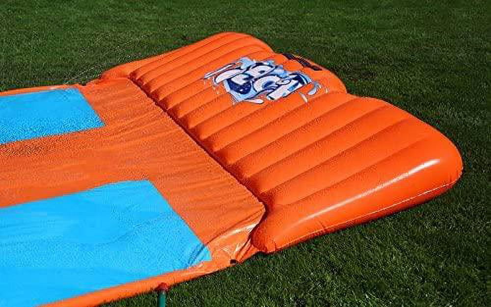 18' Triple Lane Water Slide with Ramp S5242
