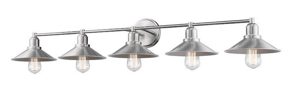 Polished Nickel 5 Light Vanity V4976