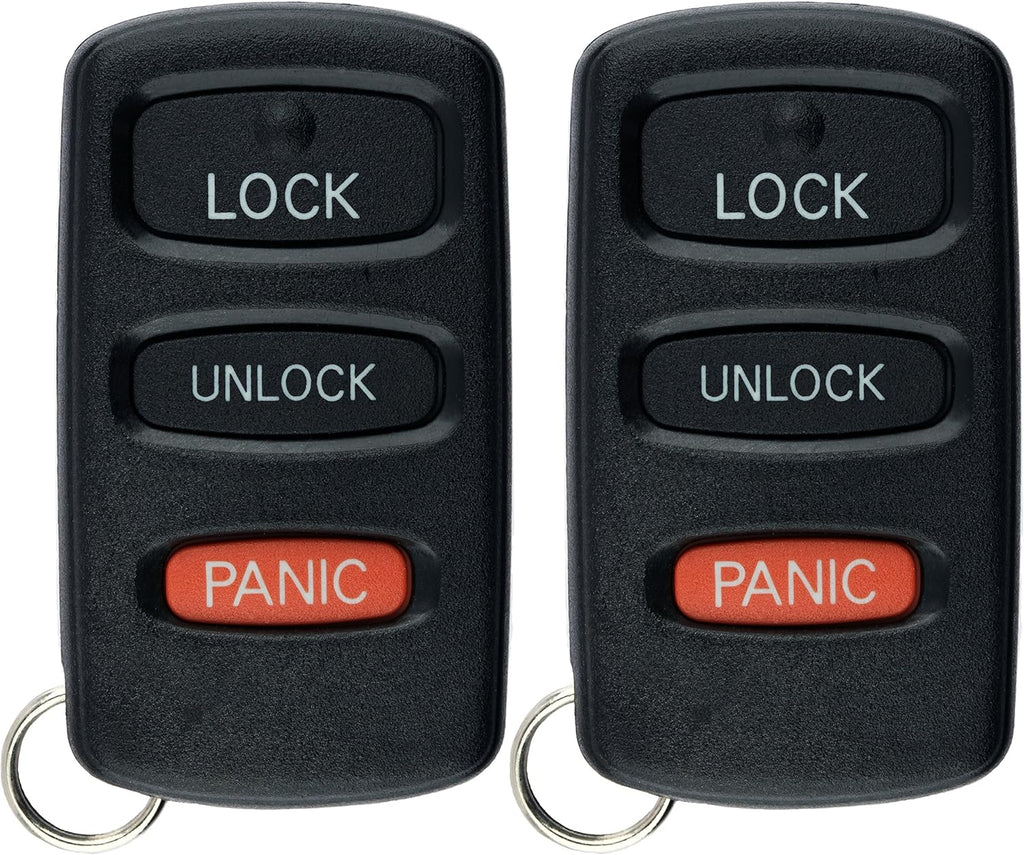 Keyless Entry Remote Car Key Fob for Mitsubishi Montero (Pack of 2) Z2252