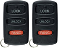 Keyless Entry Remote Car Key Fob for Mitsubishi Montero (Pack of 2) Z2252