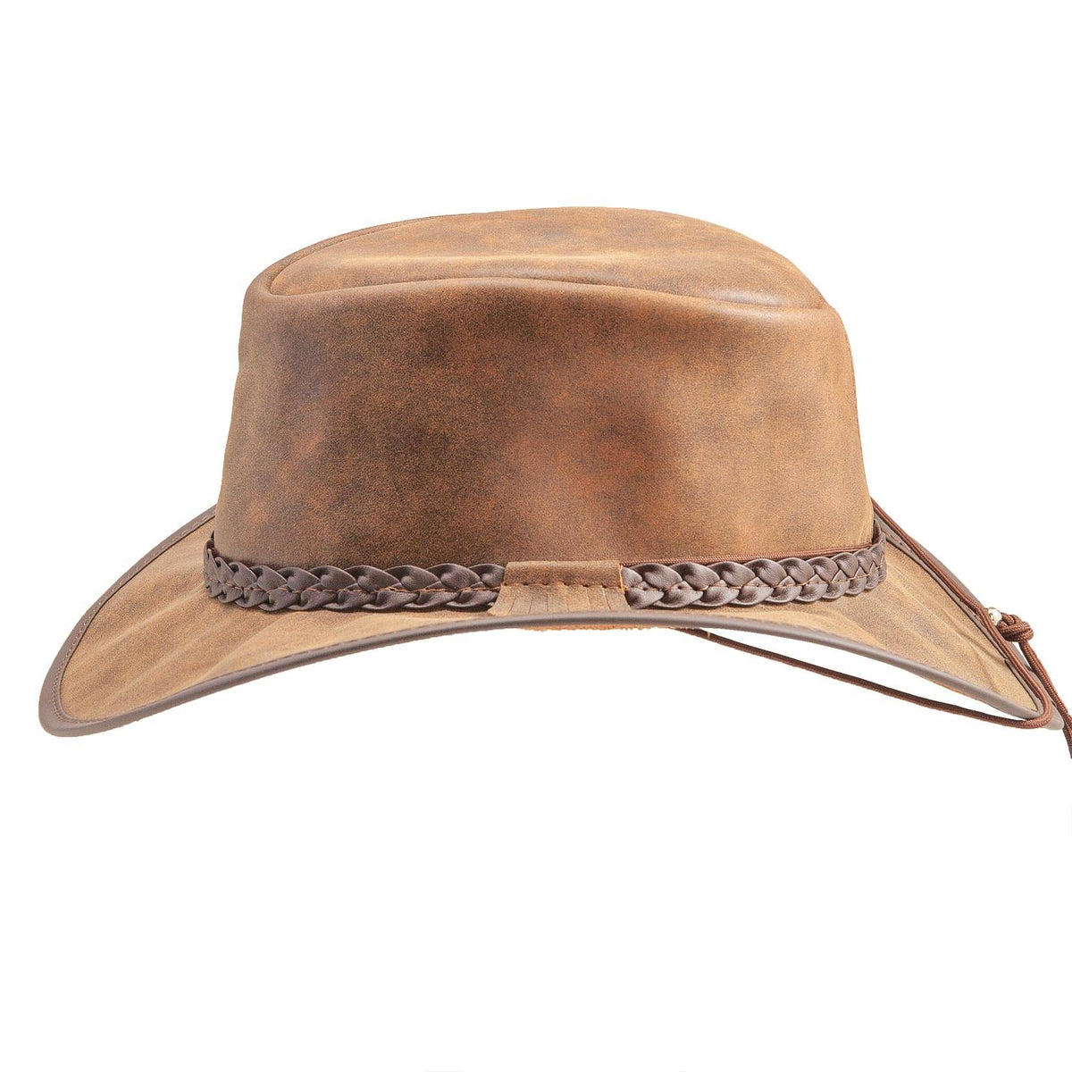Copper Leather Hat Z4147