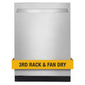Fingerprint Resistant Stainless Steel Dishwasher with 3rd Rack A612