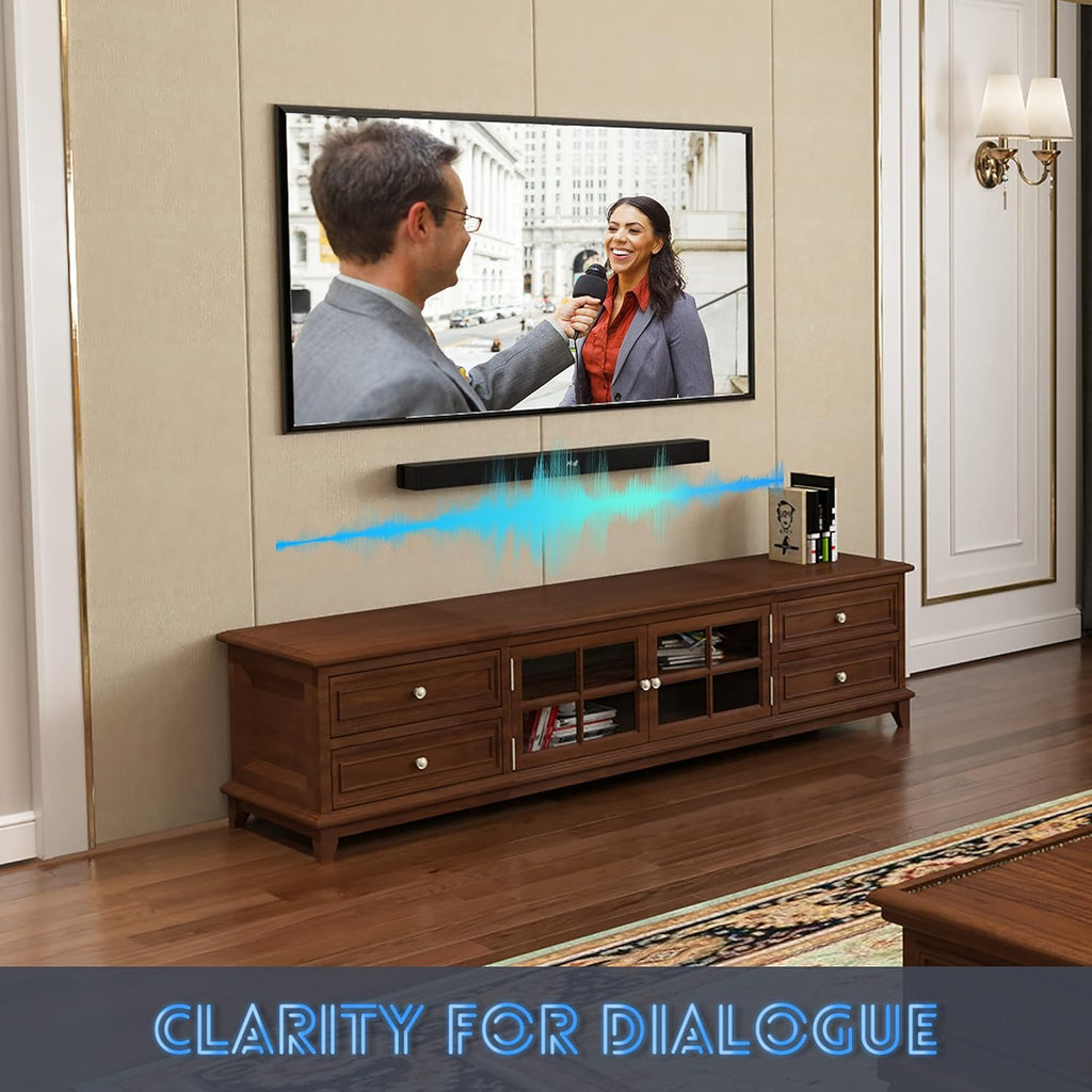 35 Inch Sound Bar with Built-in Subwoofer and Remote Control U4729