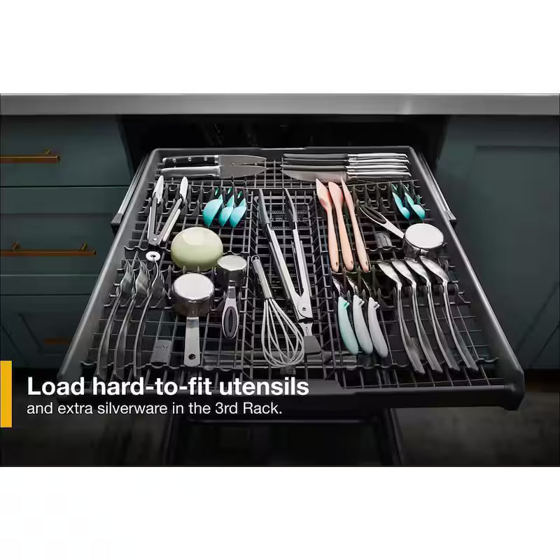 Fingerprint Resistant Stainless Steel Dishwasher with 3rd Rack A612