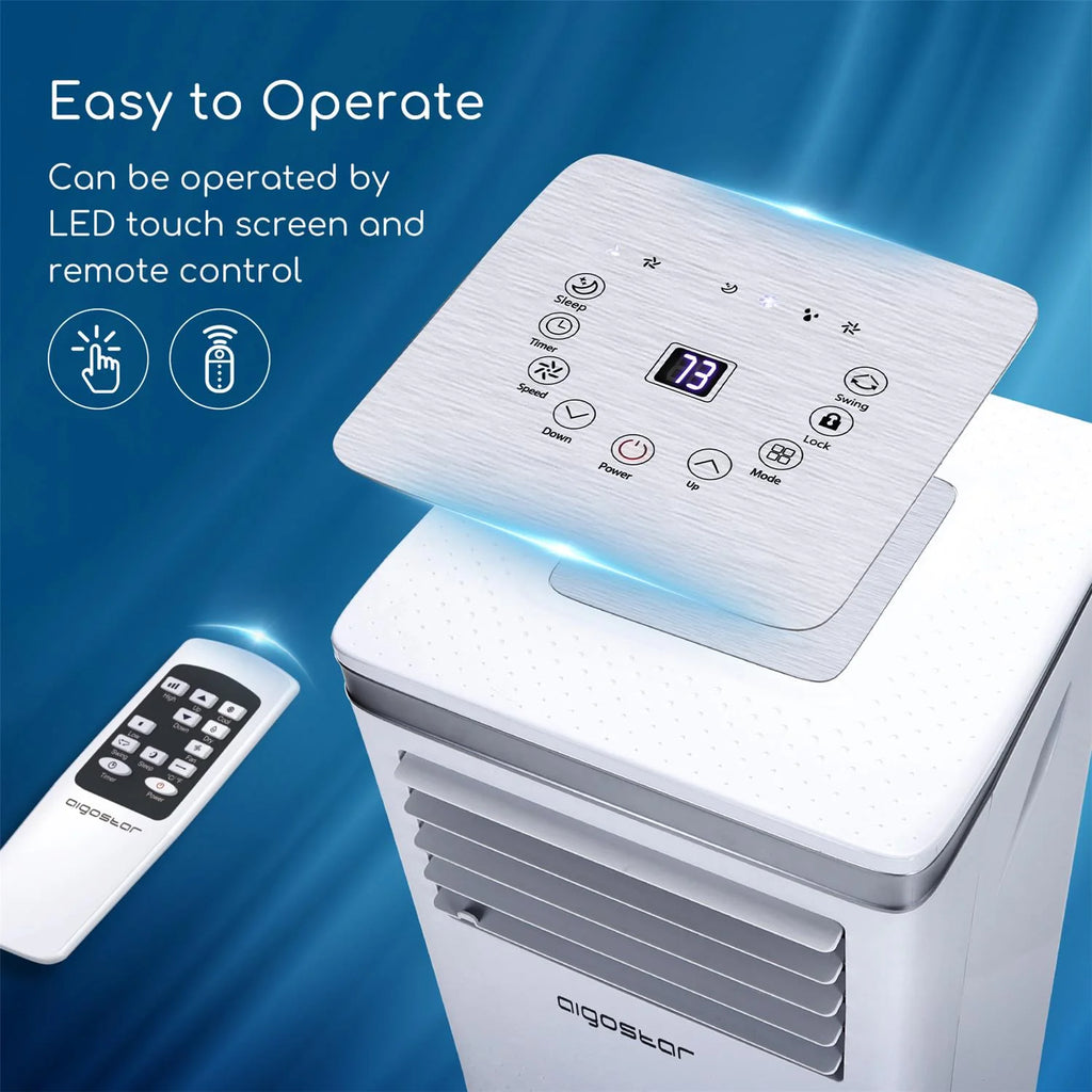 10000 BTU 3-in-1 Portable Air Conditioner with Remote Control and Window Kit I561