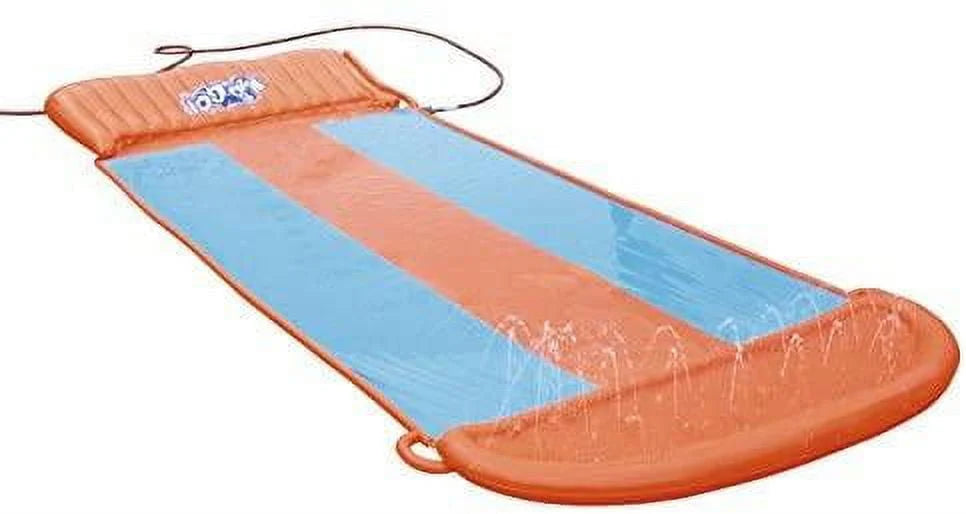 18' Triple Lane Water Slide with Ramp S5242