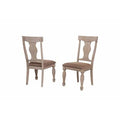 Set of Two Wood Polyester Dining Side Chairs L65304