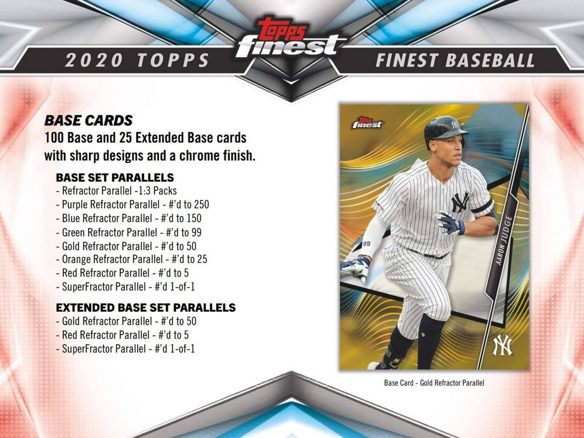 2020 Topps Finest Baseball Hobby Box L513