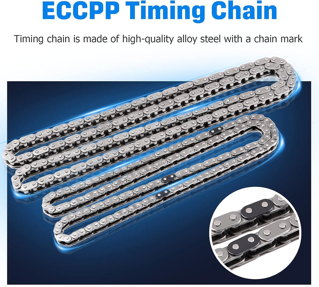 Timing Chain Kit with Tensioner Guide Rail and Sprockets M27464