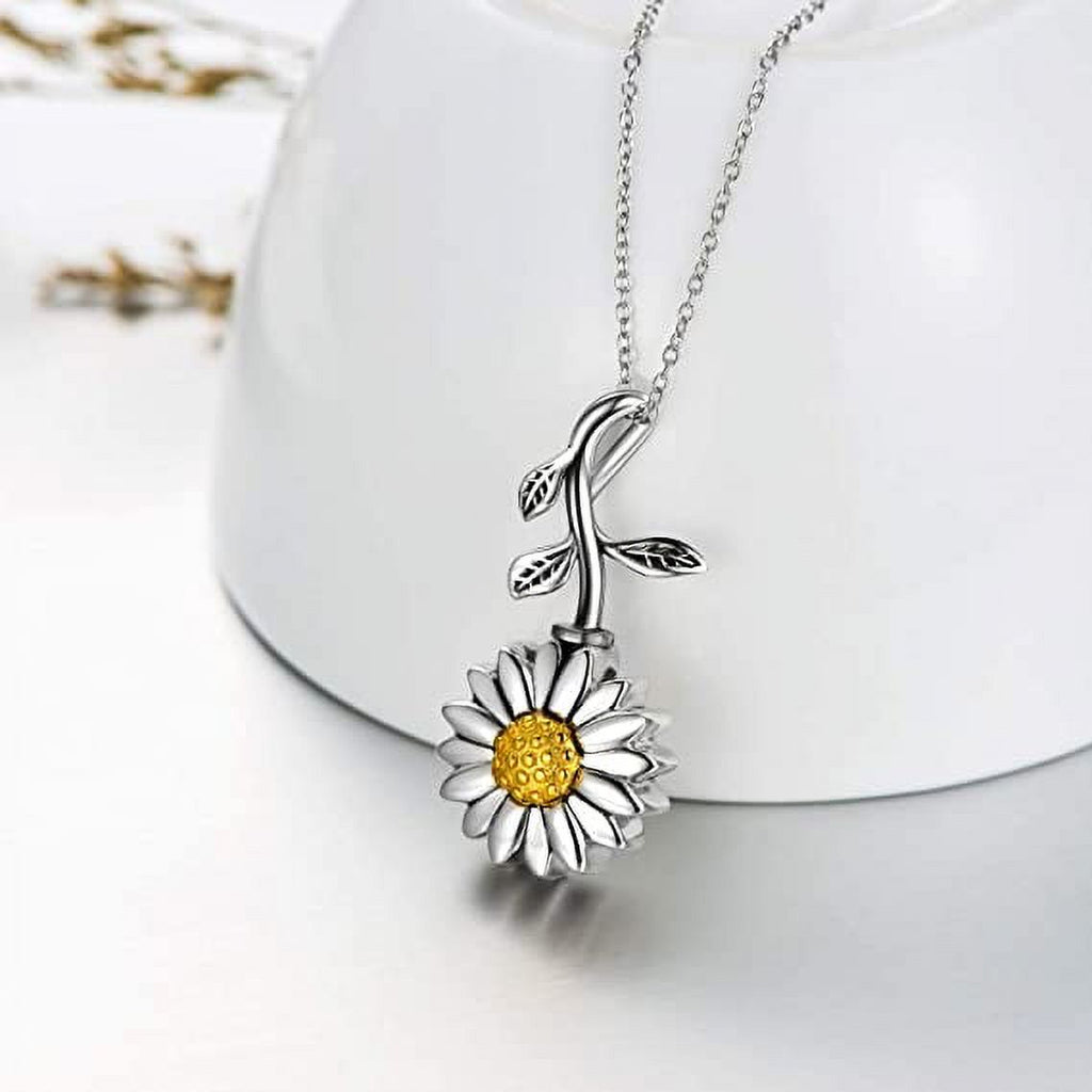 925 Sterling Silver Urn Necklace Pendant Locket A30647
