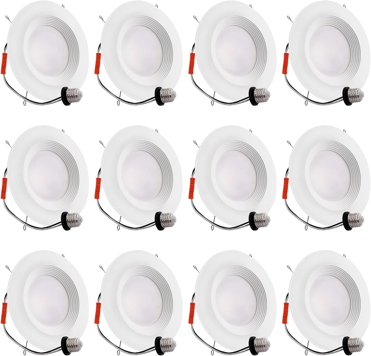 12 Pack 6 Inch LED Recessed Downlight, 12.5W, 5000K, Dimmable V66671