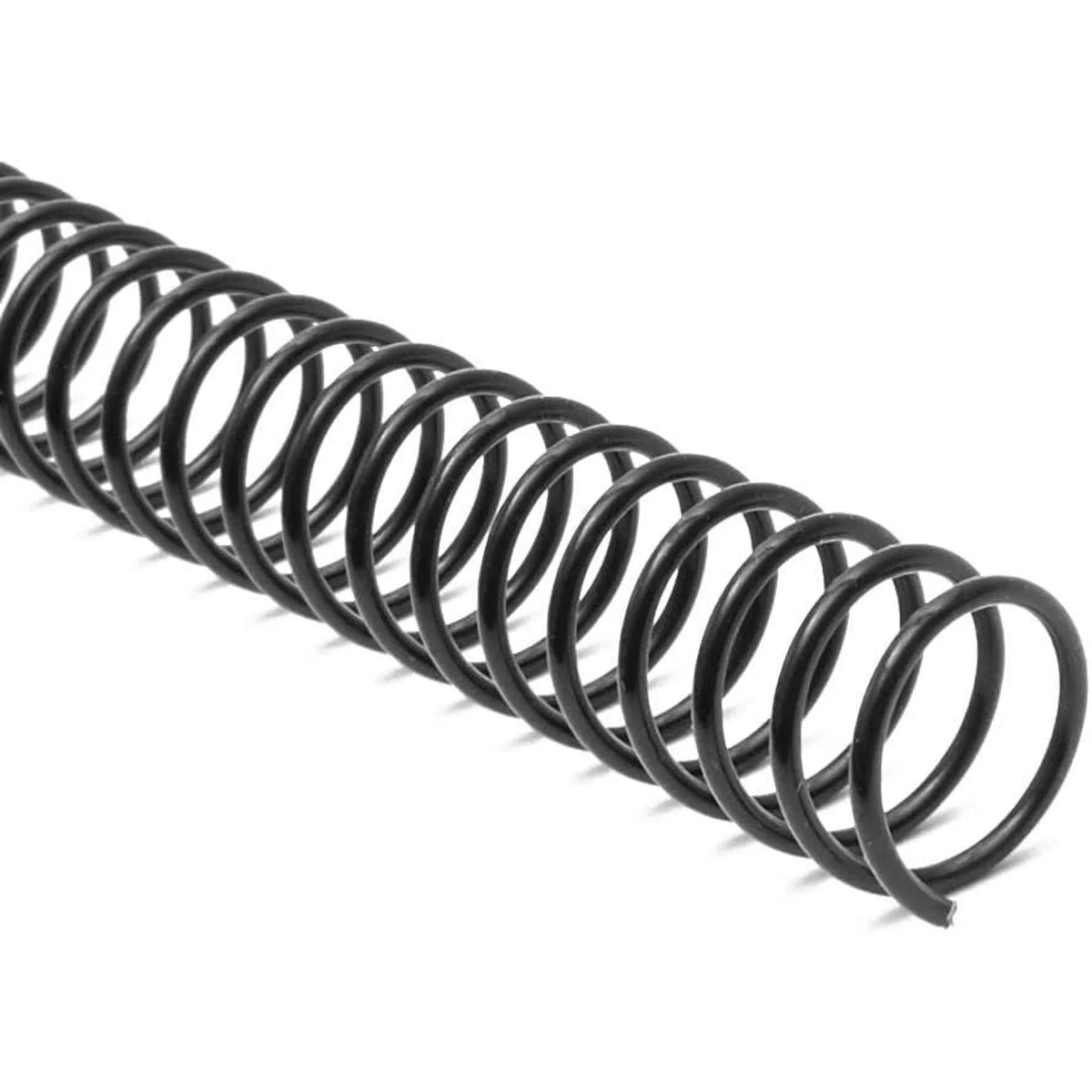 Black Spiral Binding Coils, Plastic Spines for 110 Sheets (12 in, 14mm, 4:1 Pitch, 100 Pack) E41401
