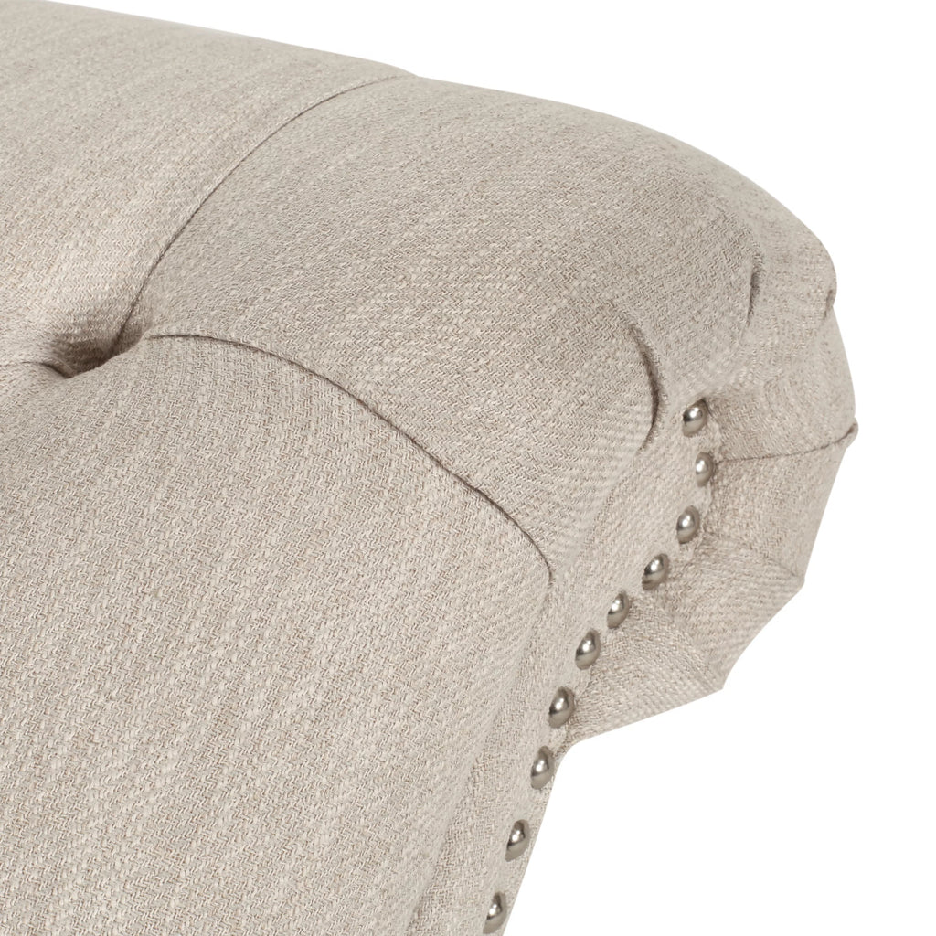 Beige Button Tufted Chaise Lounge T37377