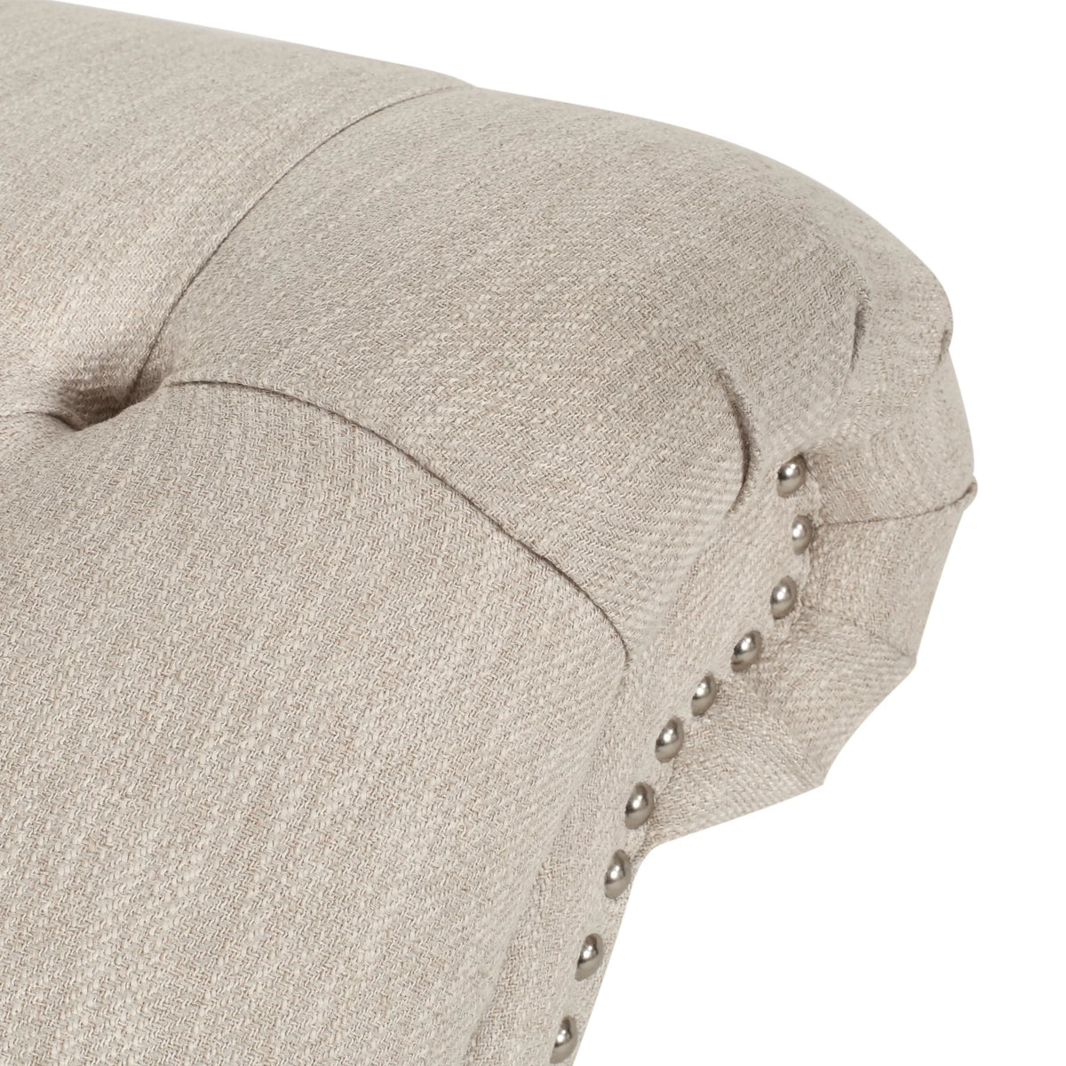 Beige Button Tufted Chaise Lounge T37377