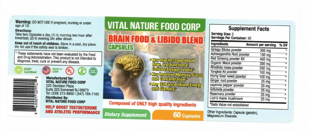 Brain Food and Libido Blend N49161