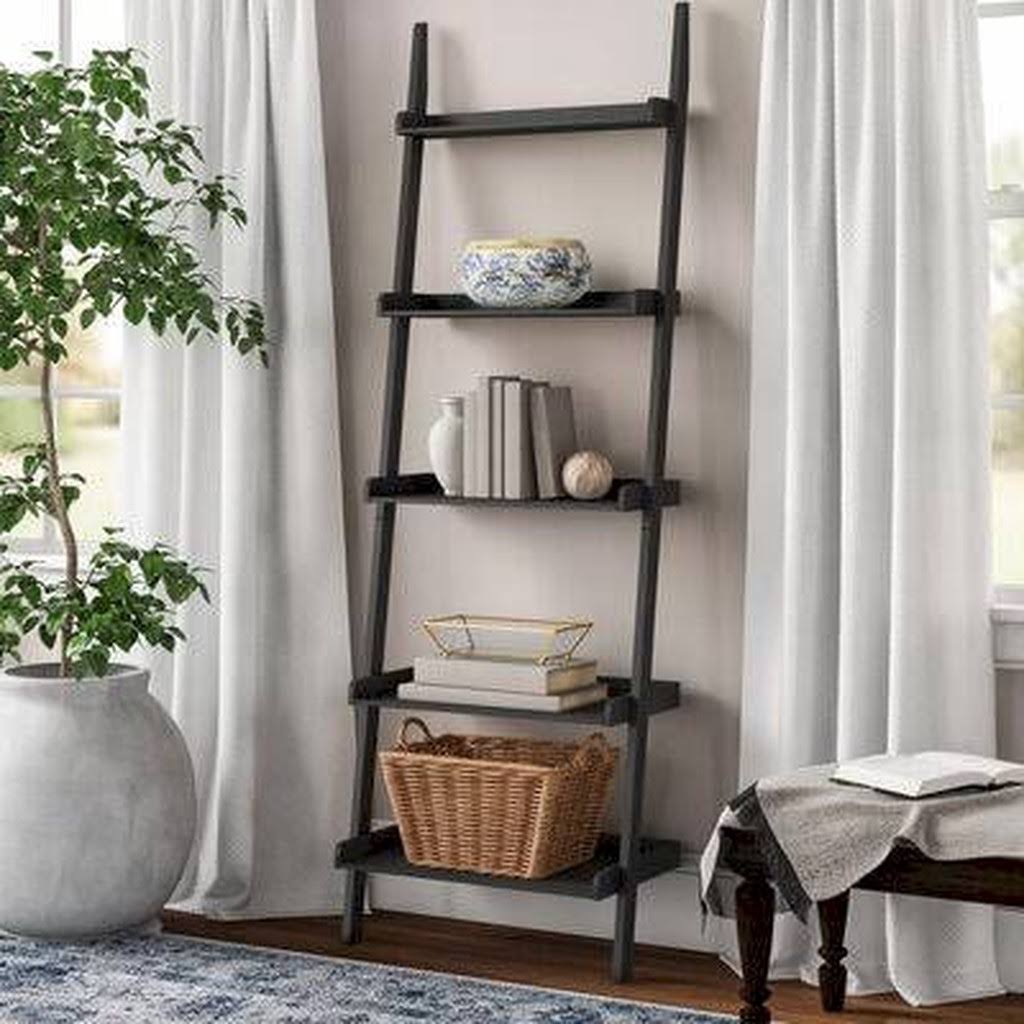 Black Ladder Bookcase W407263