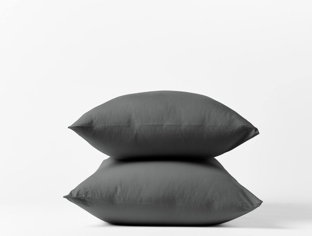 Organic Crinkled Percale Sheet Set Full Shadow X877