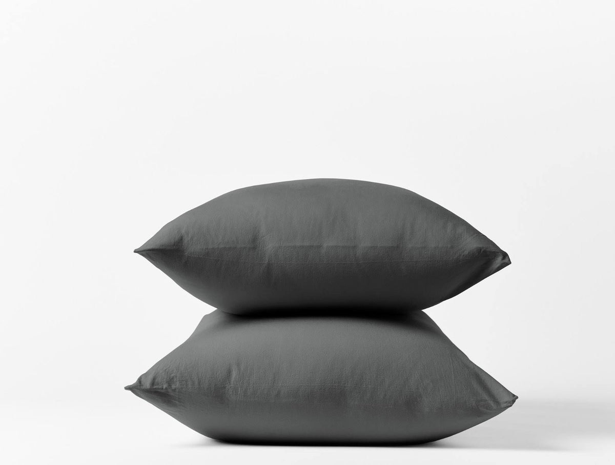 Organic Crinkled Percale Sheet Set Full Shadow X877