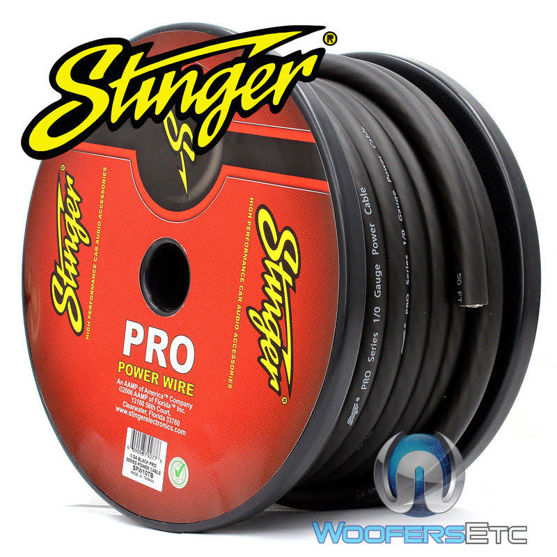 0 Gauge Translucent Black Power Wire J977088