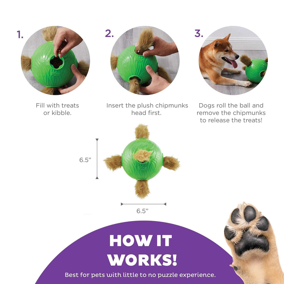 Interactive Puzzle Ball & Treat Dispenser Dog Toy C10039