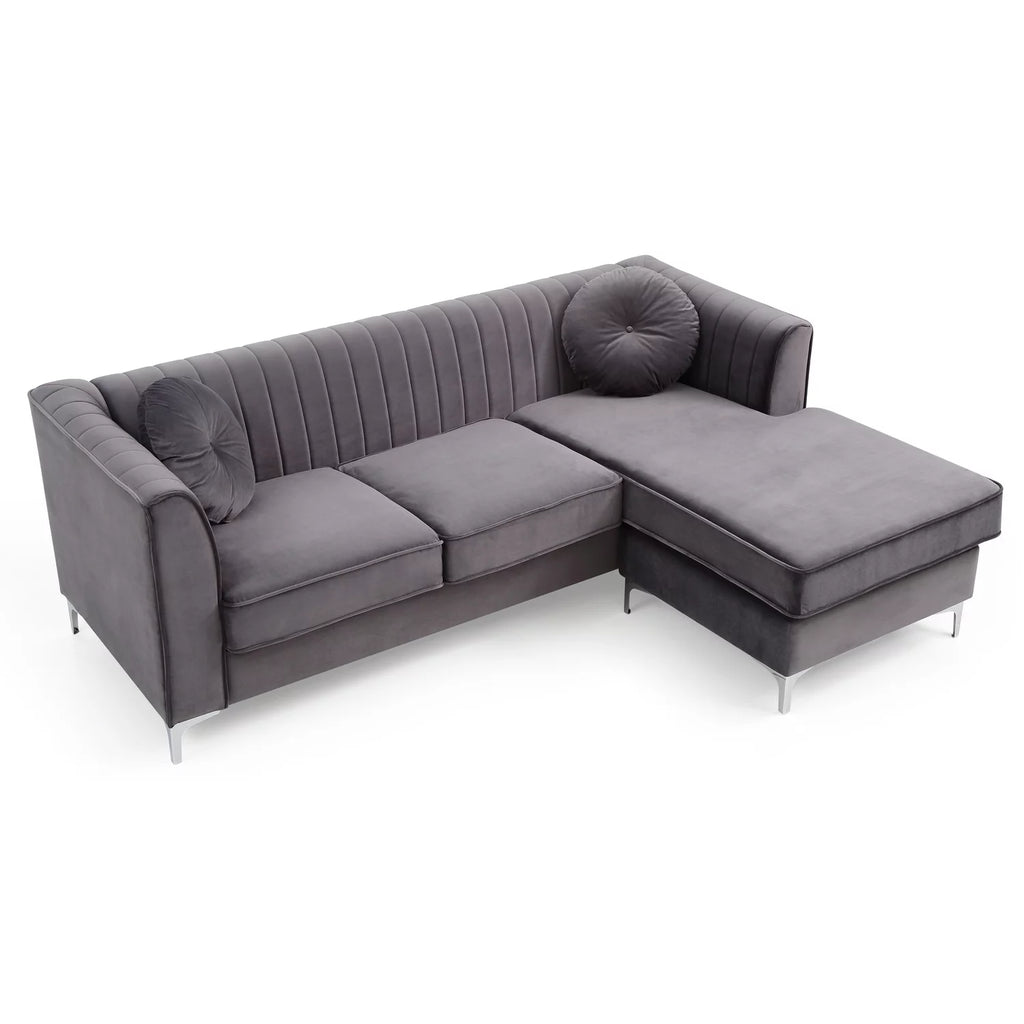 Gray Sofa Chaise Q76937