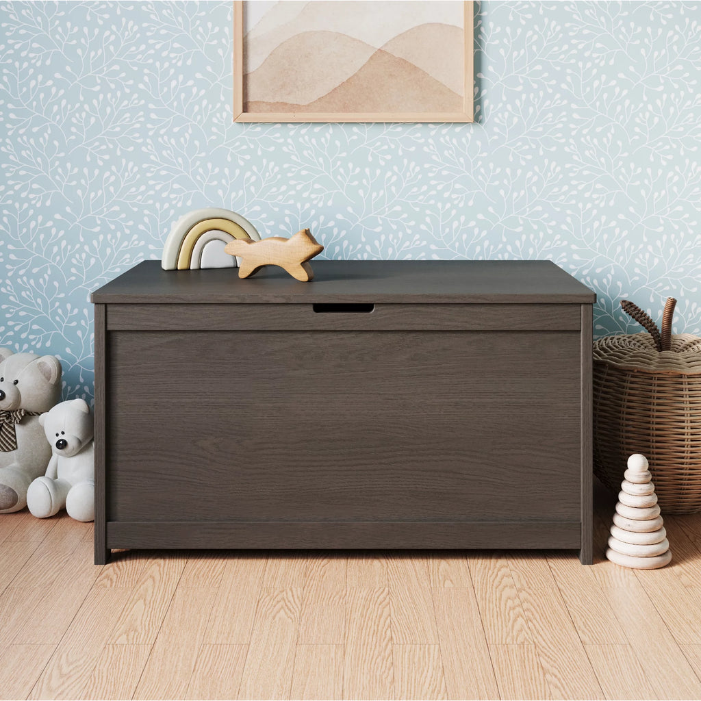 4-Piece Nursery Set with Convertible Crib, Dresser, Glider, and Toy Box Y661