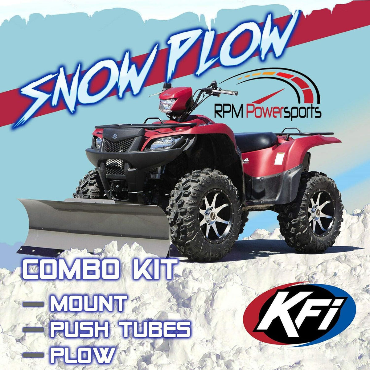 48 ATV Steel Blade Snow Plow Kit A928
