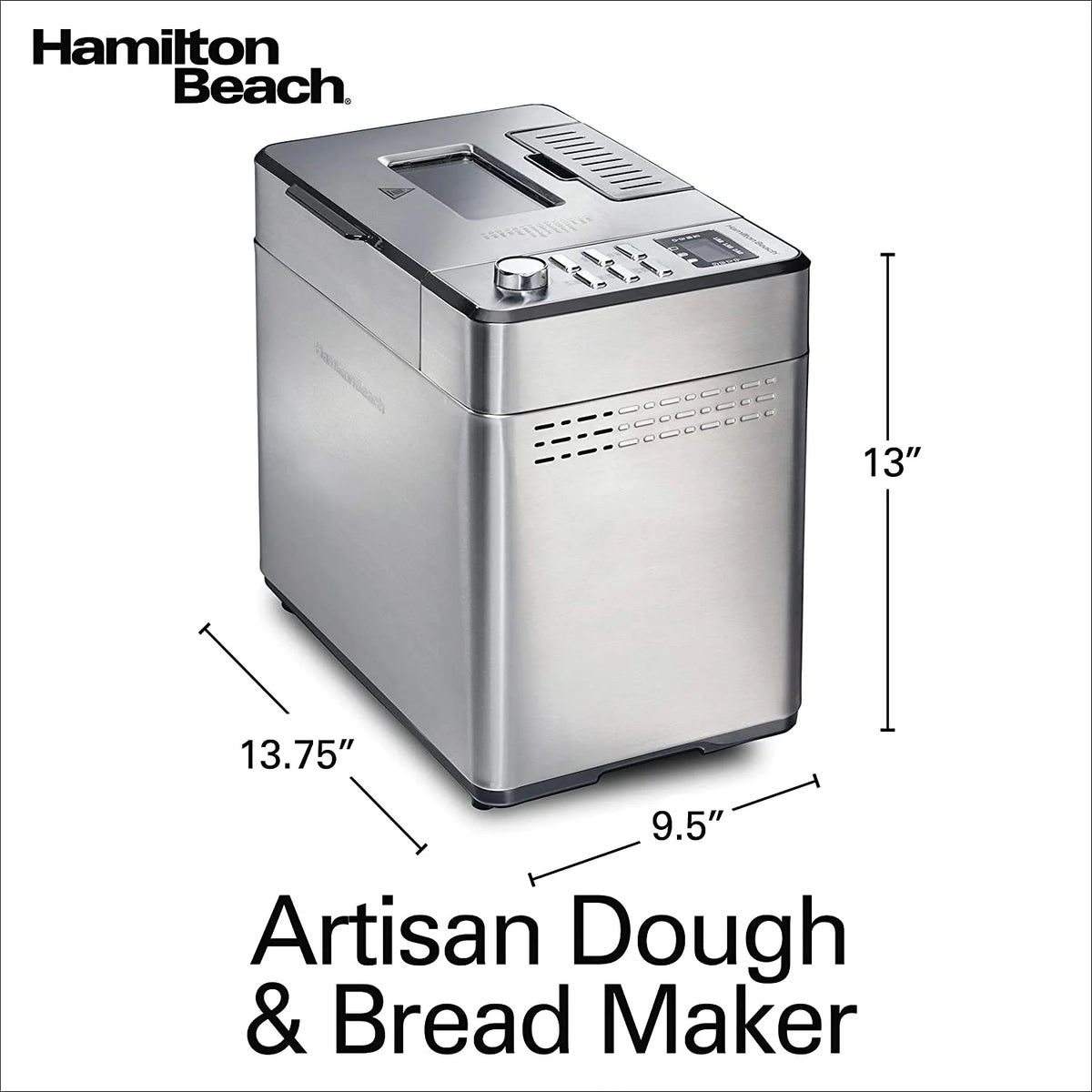 Bread Maker Machine with Auto Fruit and Nut Dispenser, 2 lb. Loaf Capacity, 14 Programmable Settings Z34081