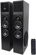 Cherry Powered Home Theater Tower Speakers 8" Sub K504