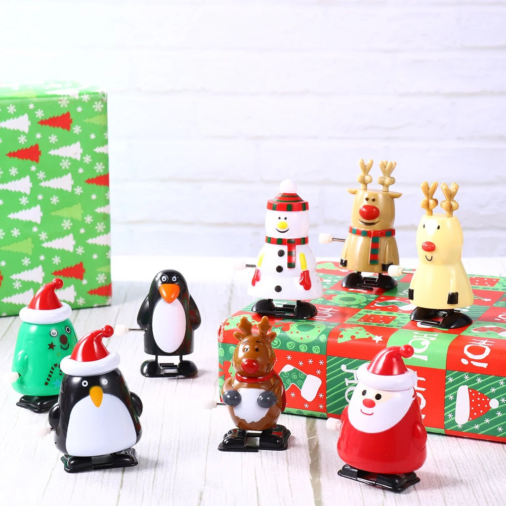 8pcs Christmas Wind Up Toys V1690
