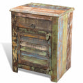 End Table with 1 Drawer 1 Door Reclaimed Wood G42719