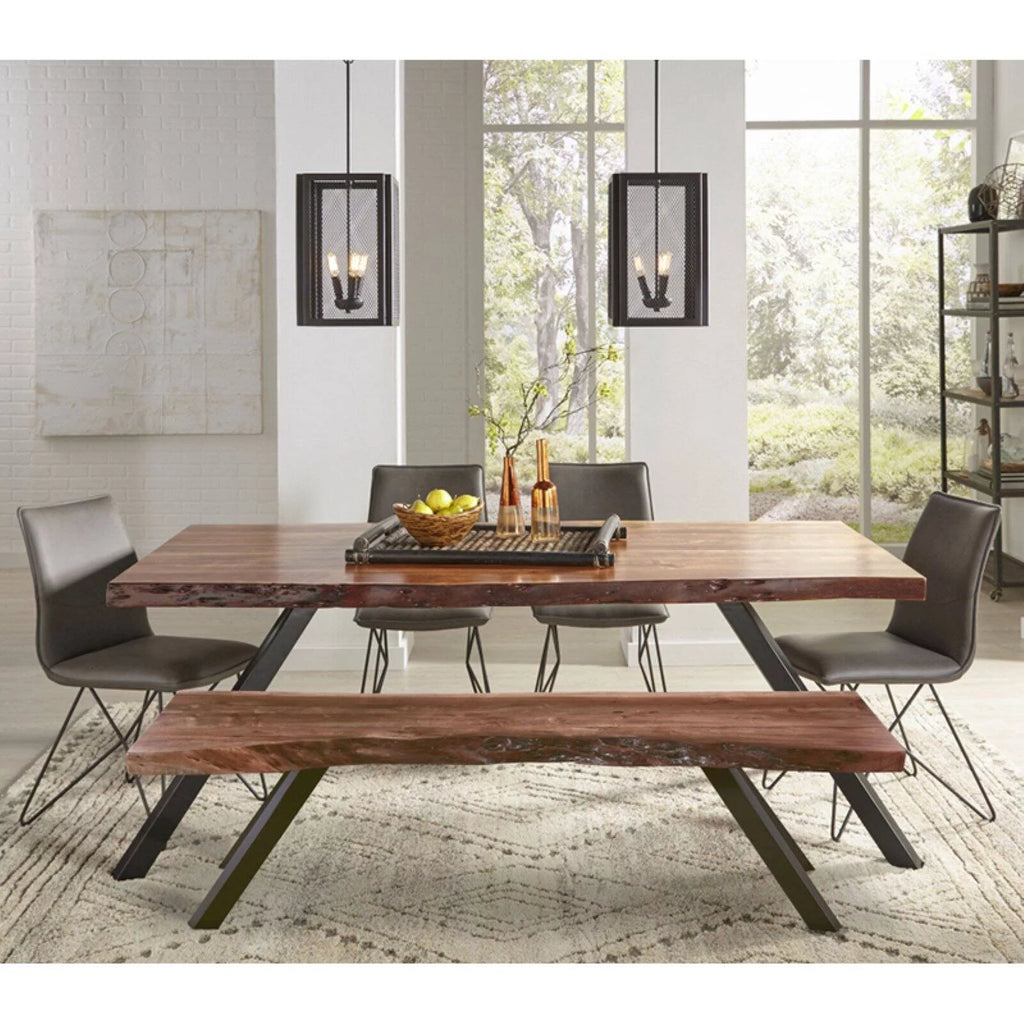 Solid Wood Dining Bench in Natural Acacia X2131