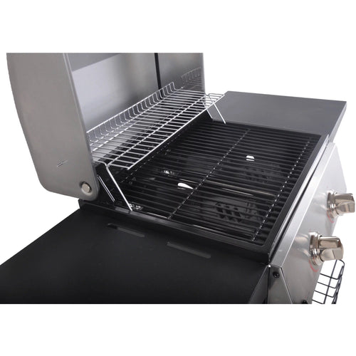 2-Burner Propane Gas Grill, Stainless and Black M7669